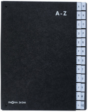 PAGNA Trieur alphabétique, format A4, 24 positions, A - Z, noir